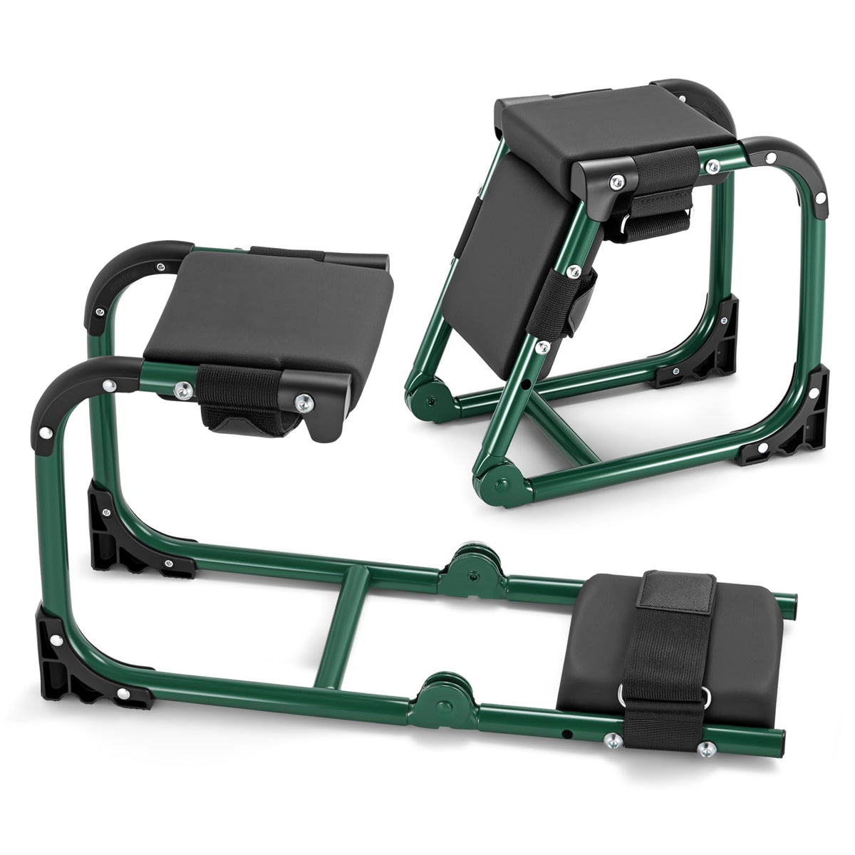 Tcoivs front view folded stool showing compact storage and portability benefit