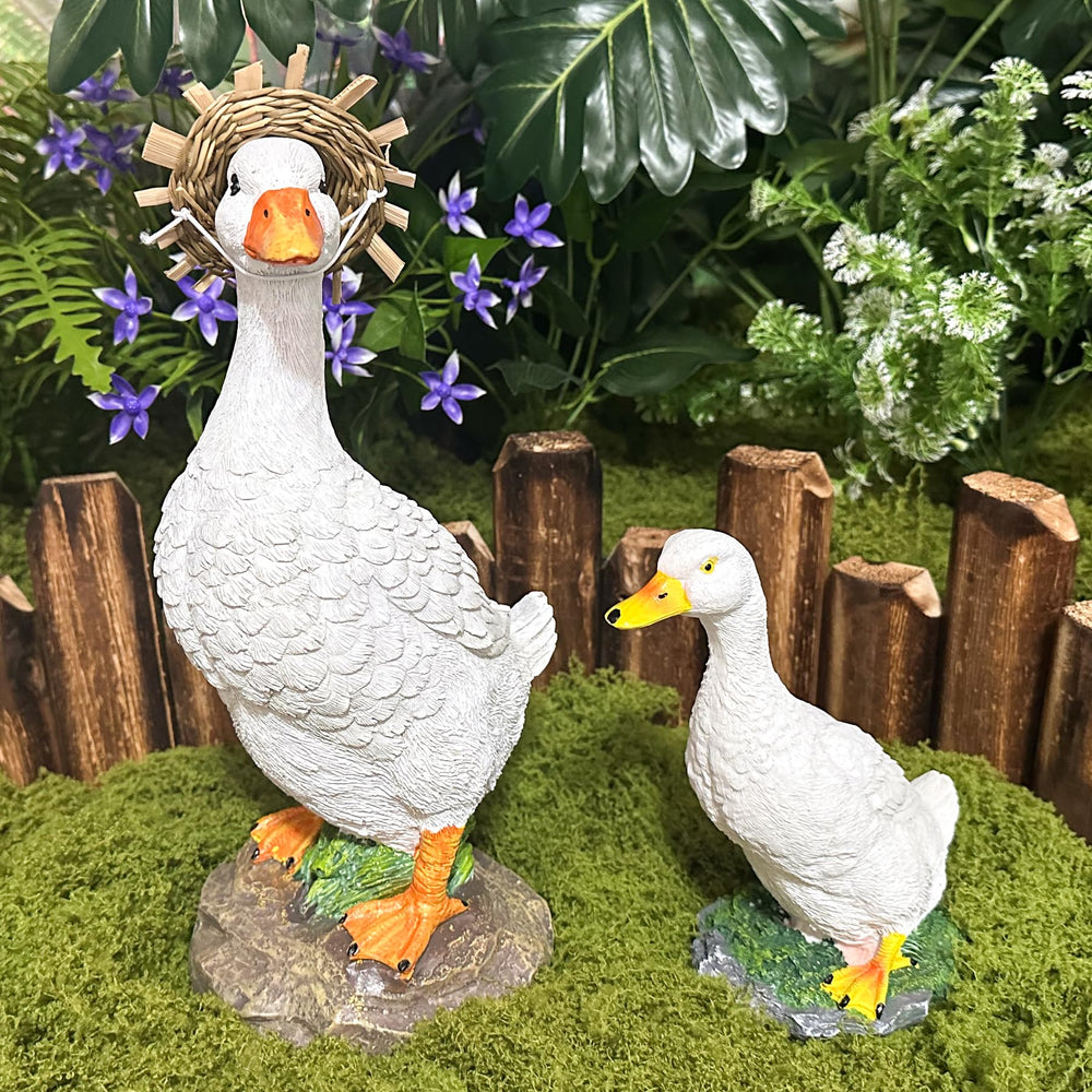 Teaeeno duck on patio styled with planters for outdoor ambiance