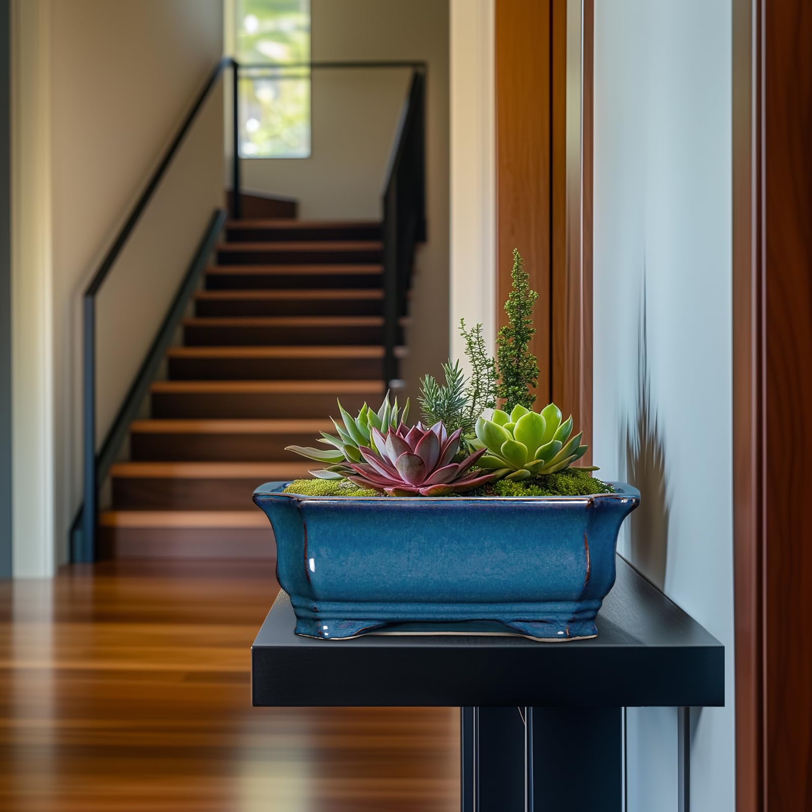 Teagas on windowsill styling illustrating compact footprint and decorative use