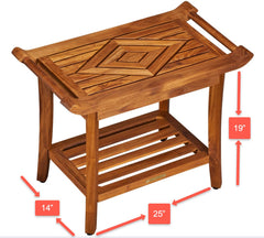 Teak Culture adjustable rubber-tipped leveling feet for stable grip on wet floors