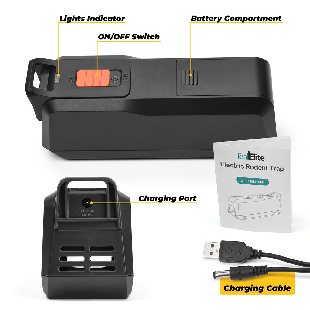 Teal Elite LED and buzzer indicator lit to show immediate capture notification