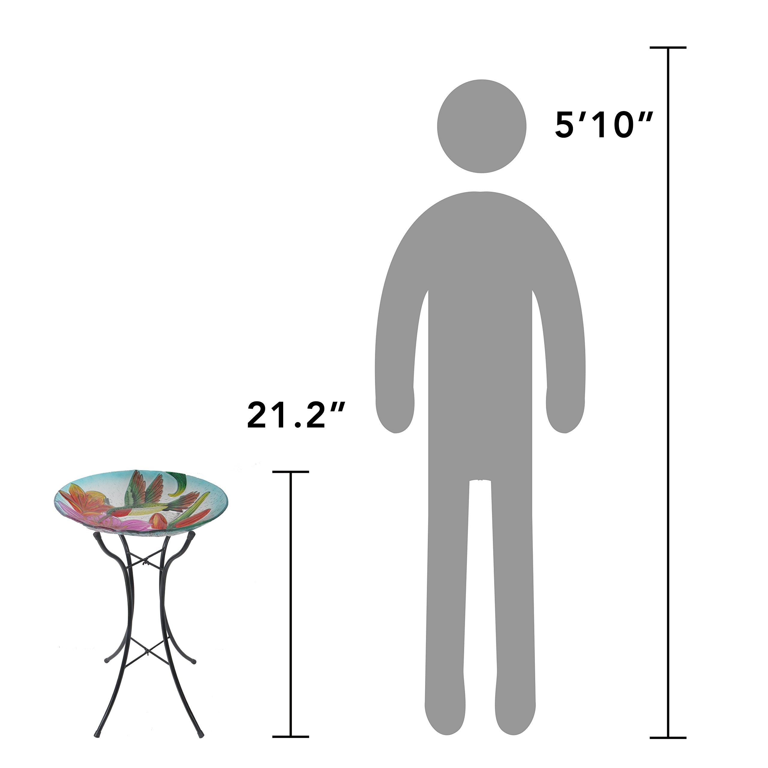 Teamson Home folded stand with bowl for compact storage, easy transport benefit