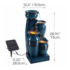 Teamson Home LED-lit lower tiers at night creating ambient lighting benefit