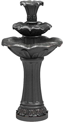 Teamson Home detailed lily petal texture showing weatherproof finish
