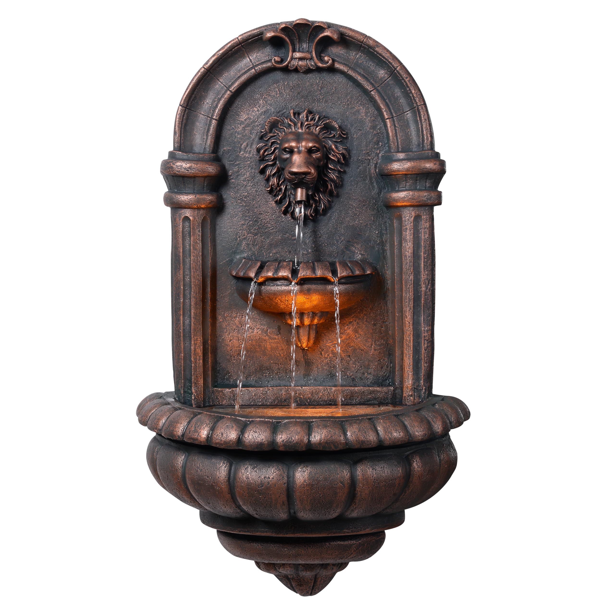 Teamson Home lion head front view showing elegant design and focal appeal