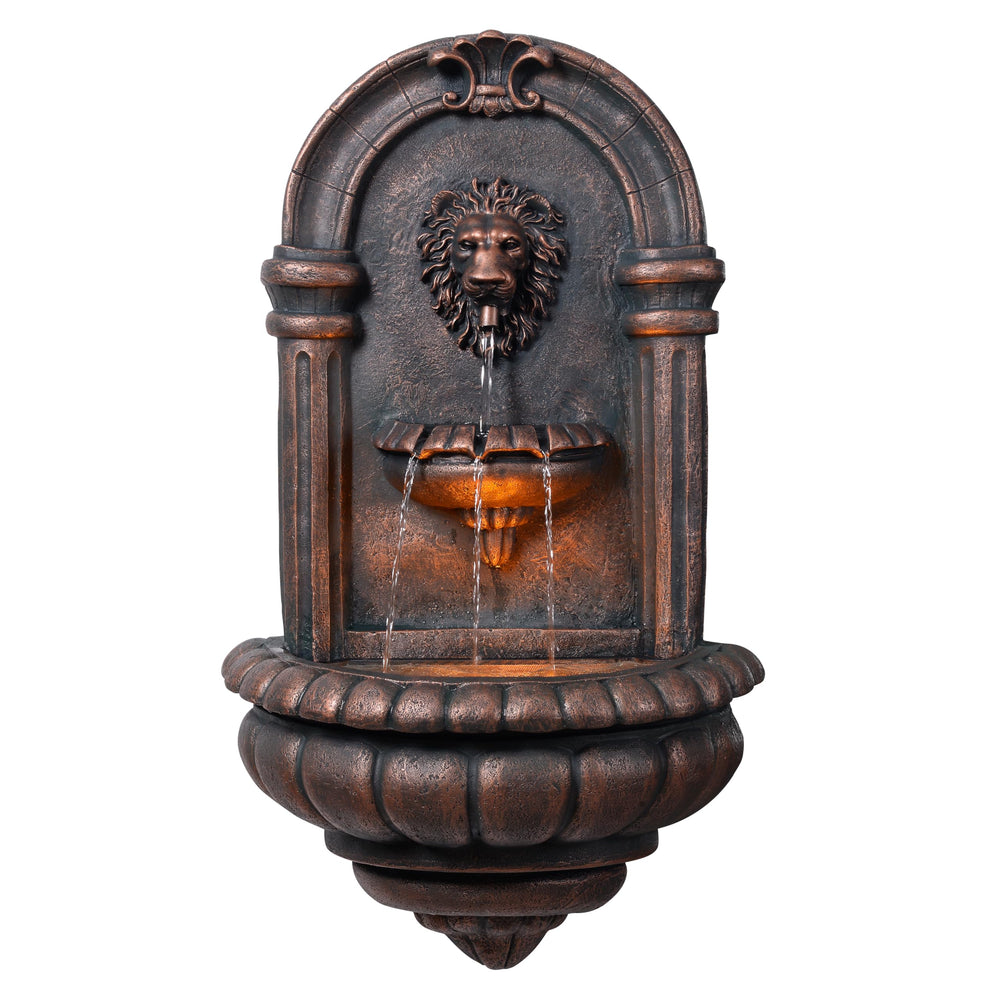 Teamson Home lion head front view showing elegant design and focal appeal