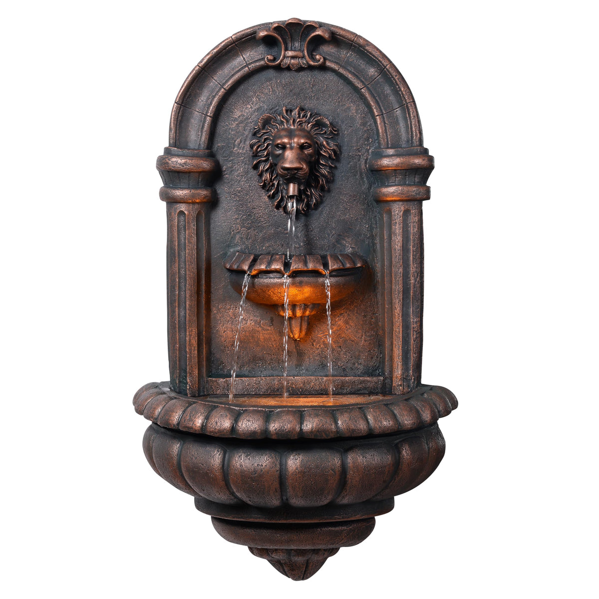 Teamson Home lion head front view showing elegant design and focal appeal