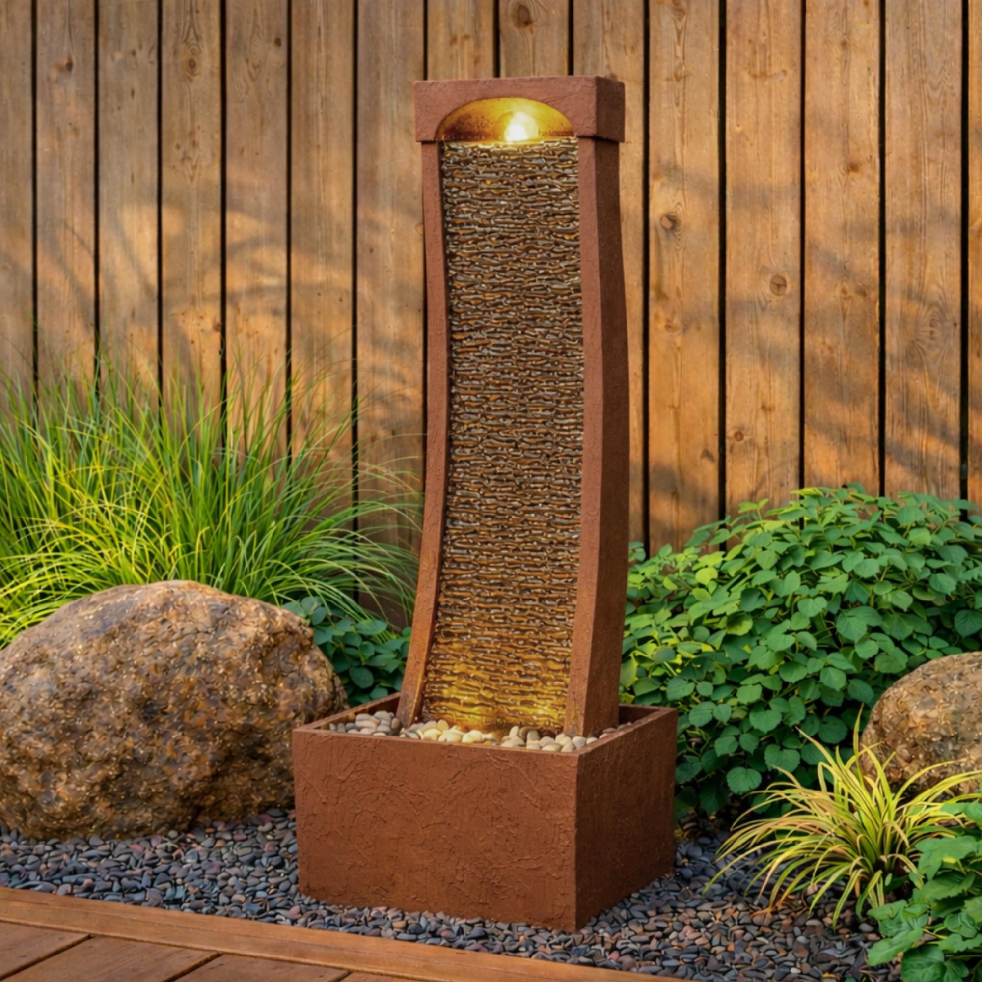 Teamson Home close-up of faux slate texture, realistic look with low maintenance