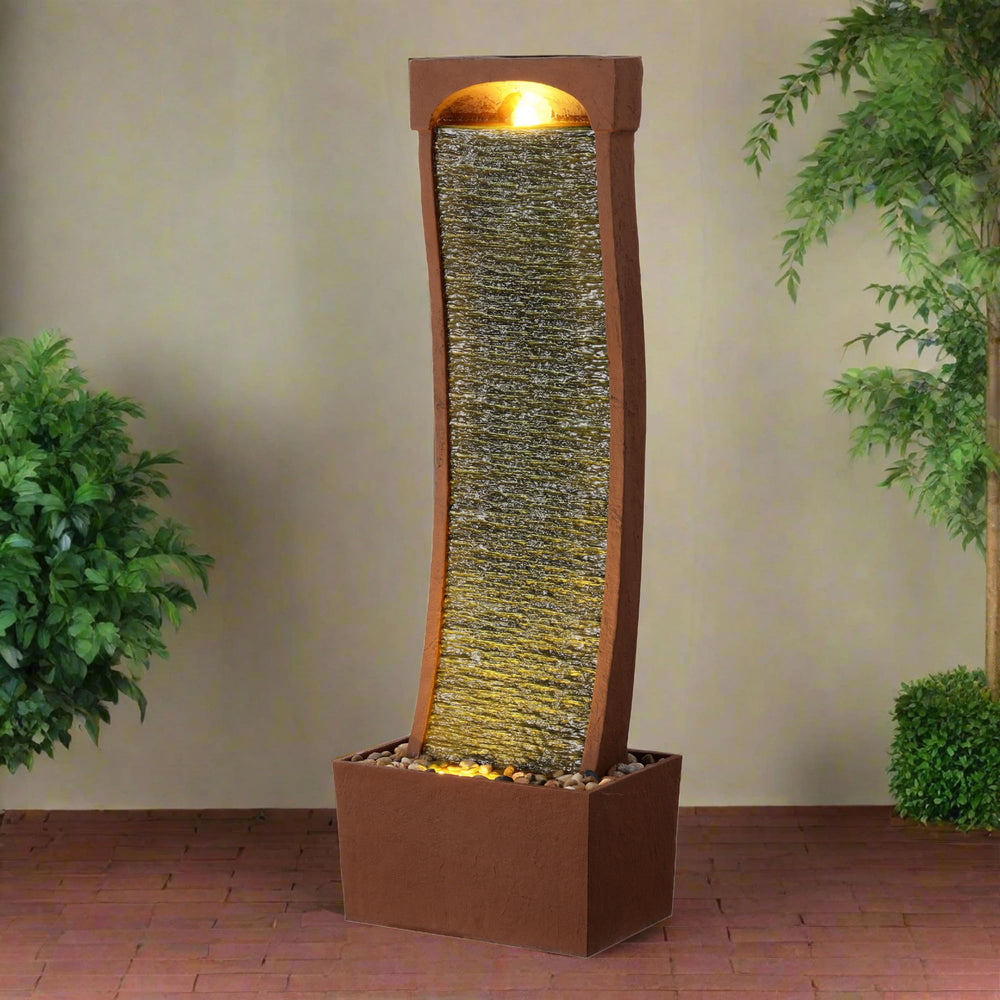 Teamson Home waterfall cascade detail, soothing water sound and visual motion