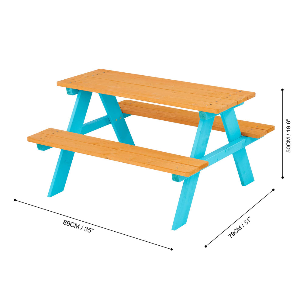Teamson Kids top-down of tabletop surface highlighting wipe-clean area