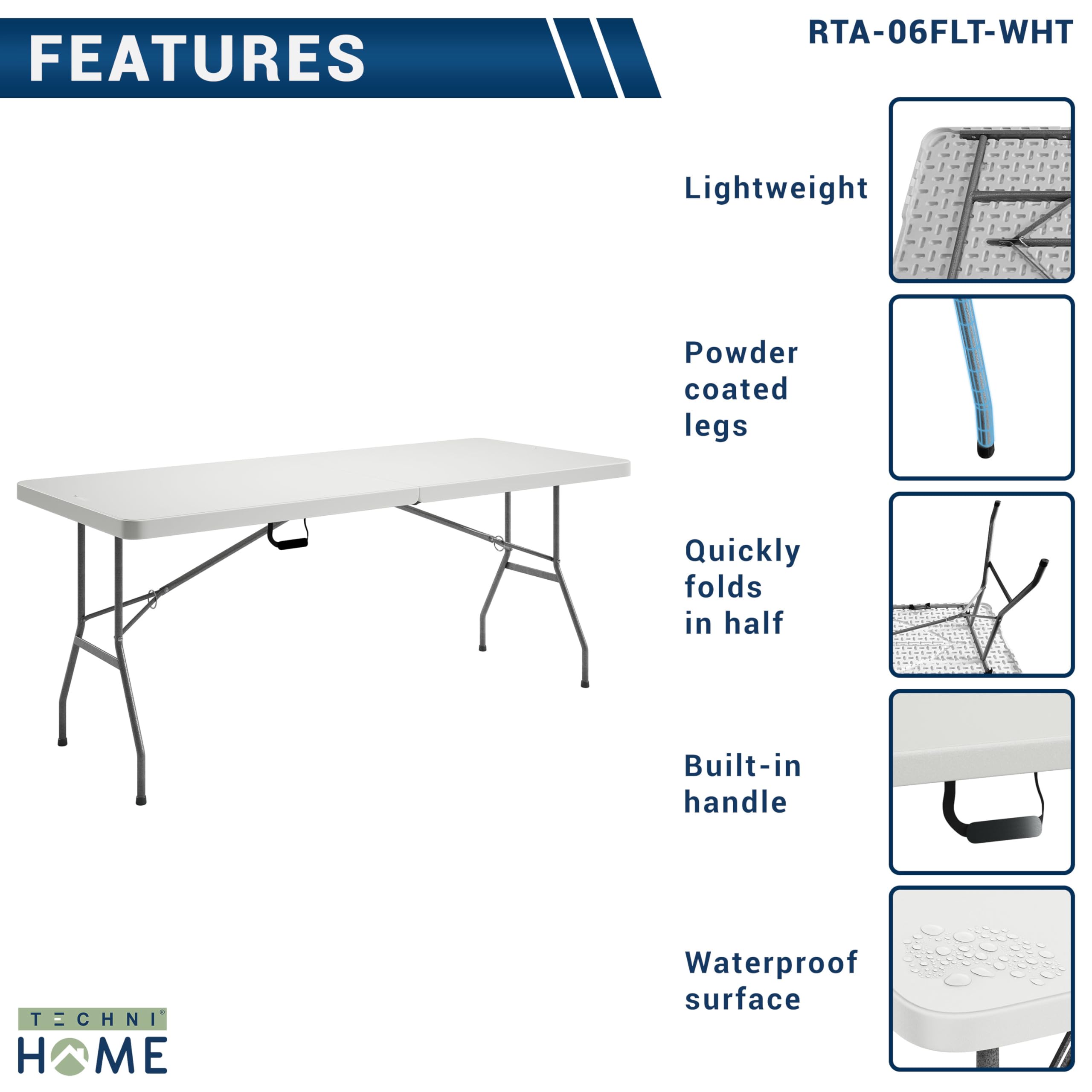 Techni Home table set up in backyard for party showing versatile entertaining benefit