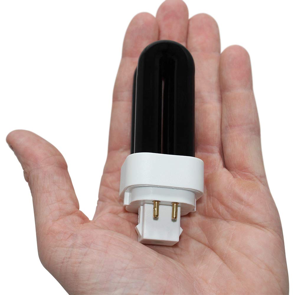 Technical Precision bulb next to hand showing compact size advantage