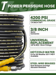 TechSweepPro close-up of brass swivel connector showing leak-free quick-connect reliability