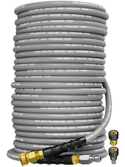 TechSweepPro front view of hose packaging showing length and specs for quick selection