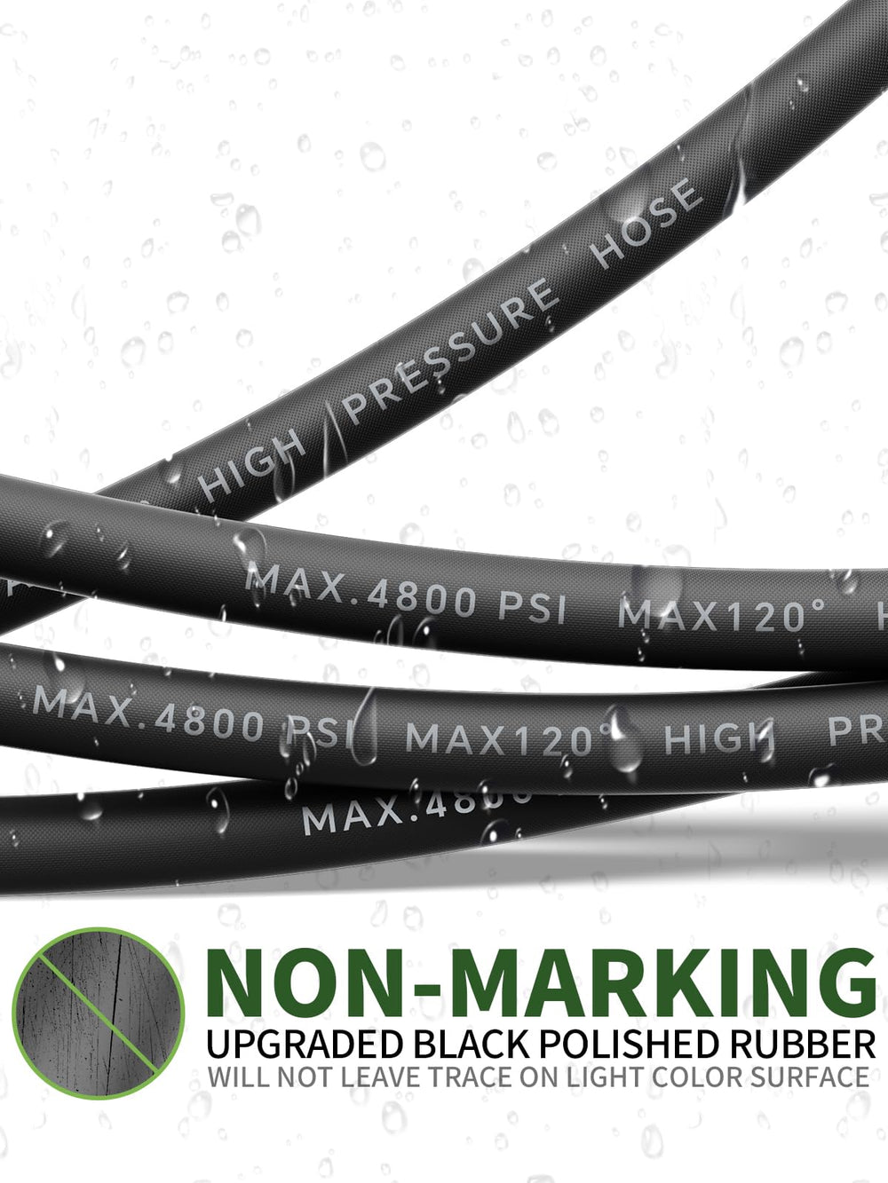 TechSweepPro steel braid closeup showing reinforced construction for high durability