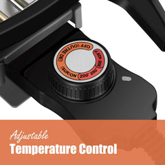 Techwood grill mounted on removable stand for portable outdoor convenience and stability