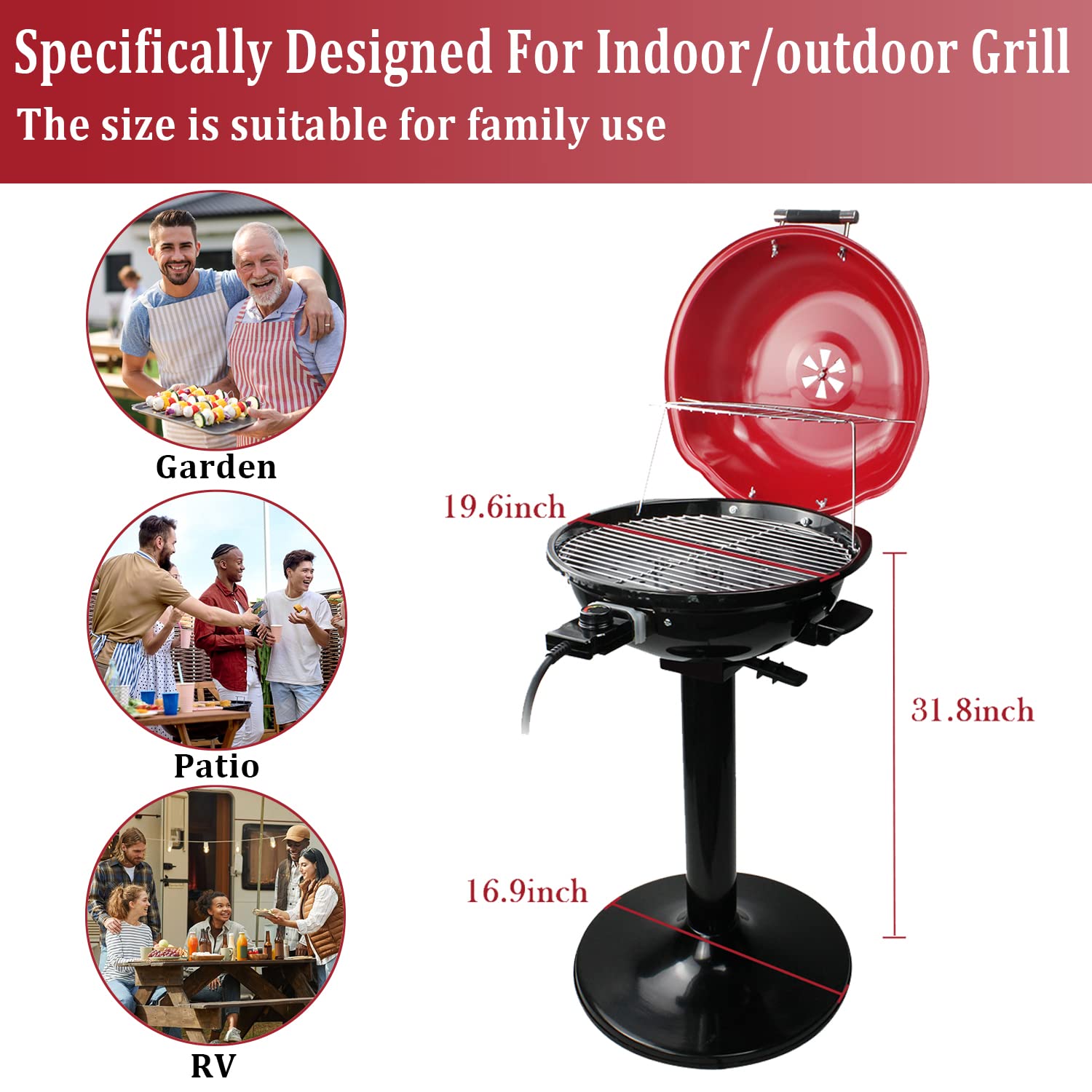 Techwood removable grease pan showing easy cleanup benefit