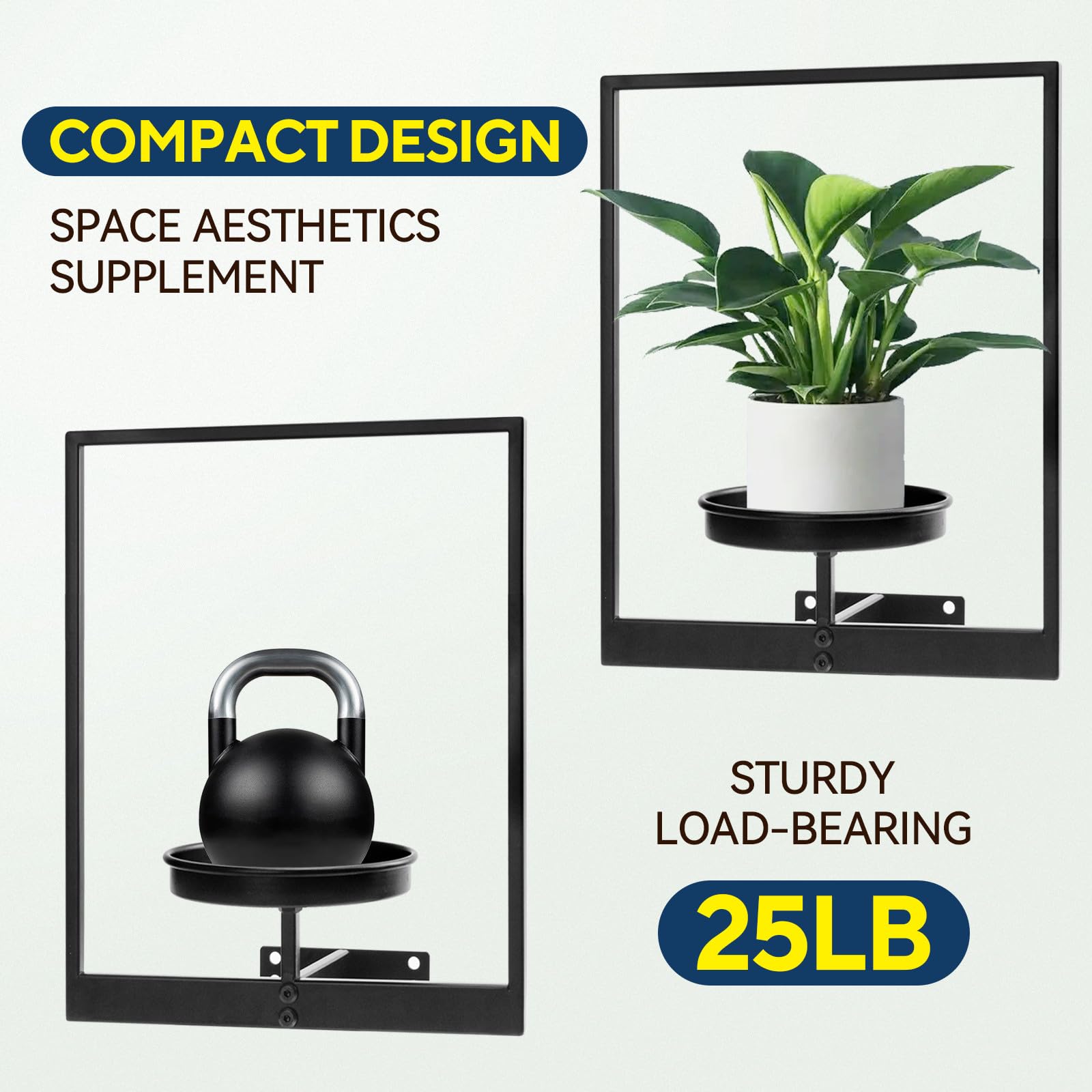 TECKED balcony lifestyle shot with multiple shelves creating layered greenery
