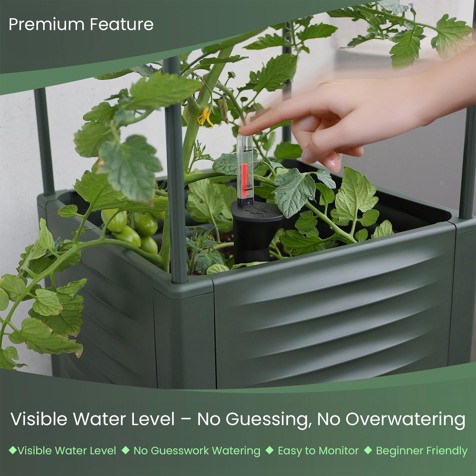 TeCreatio ventilation holes and reservoir view showing oxygenation and moisture control