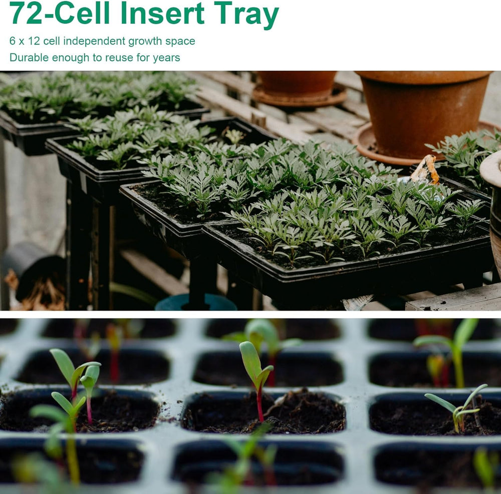 Tectsia close-up of 72-cell insert showing cell walls and flexible removal advantage