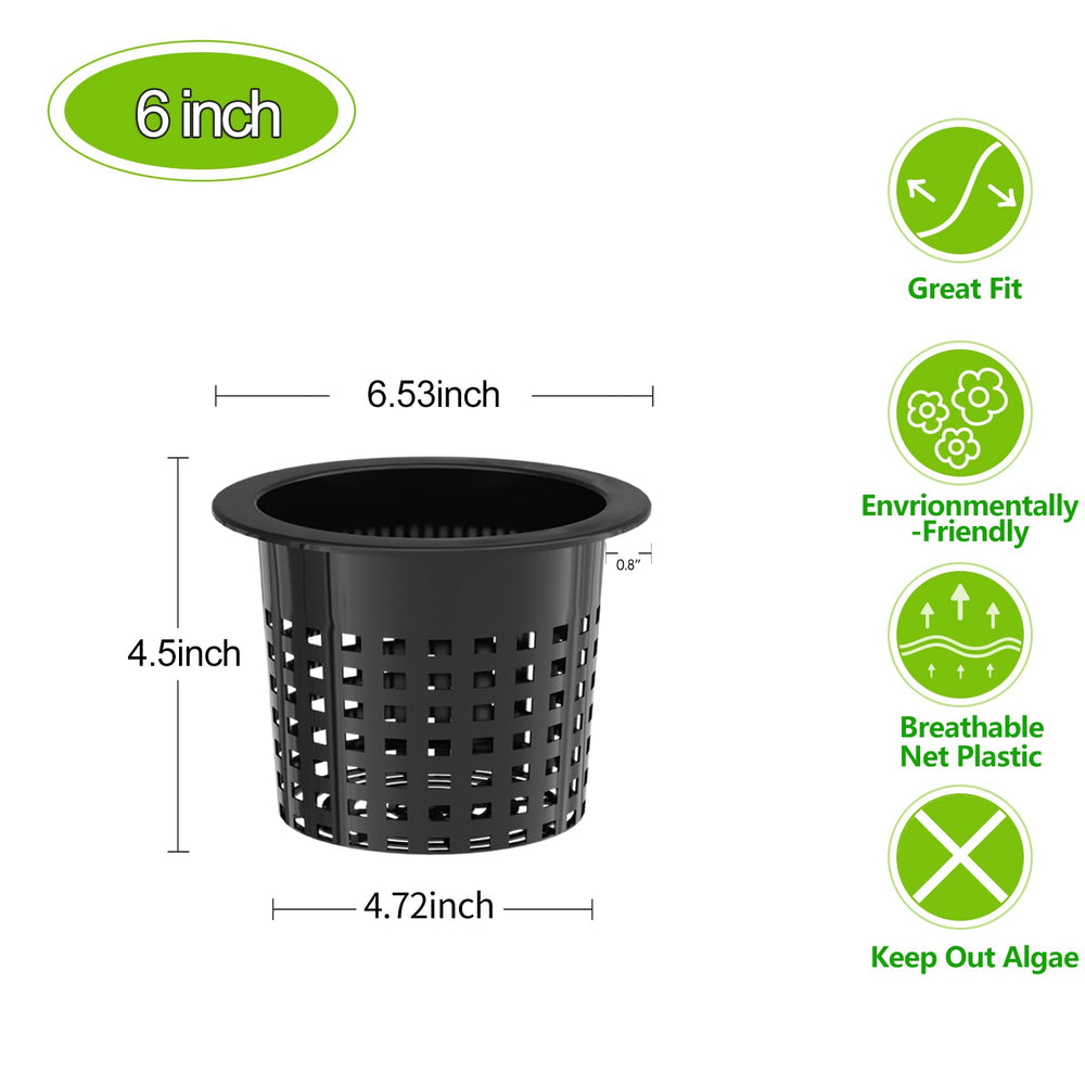 Tectsia net cup seated in hydroponic bucket demonstrating stability and fit