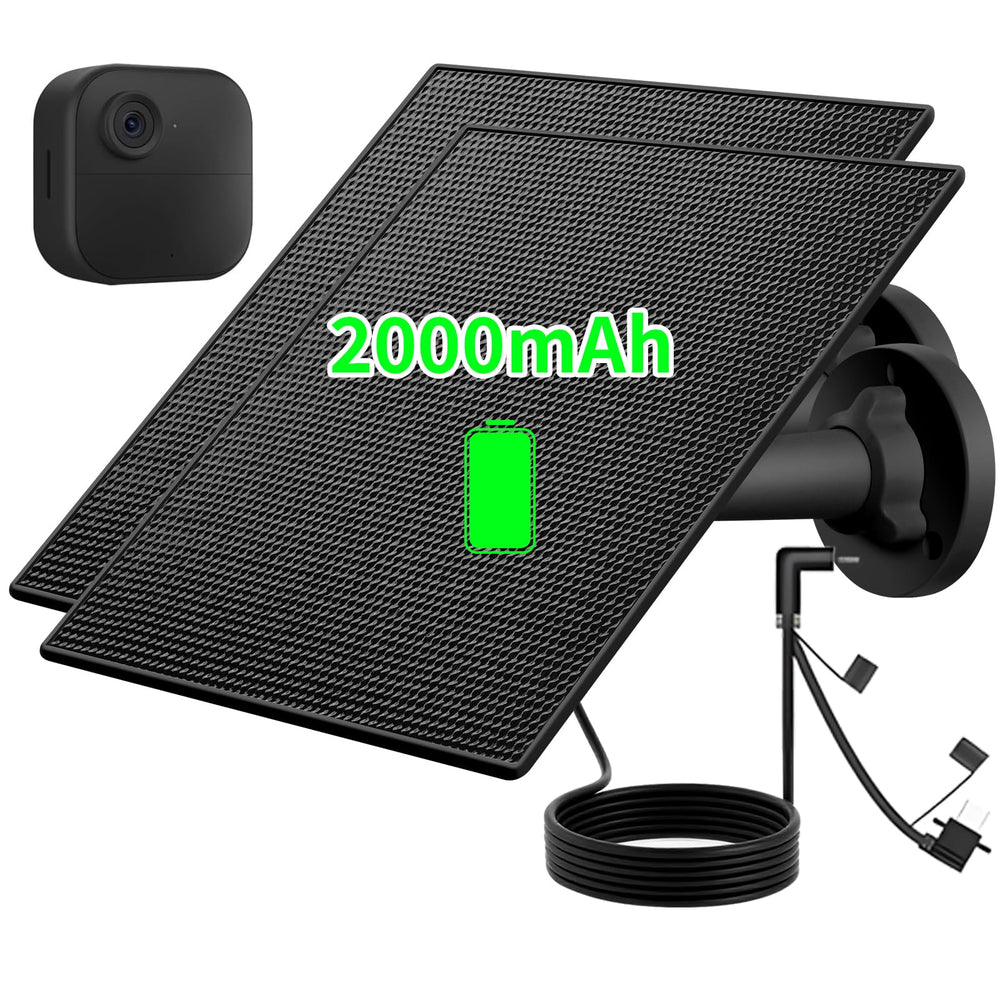 Teczckc solar panel front view showing compact design and durable frame for outdoor charging