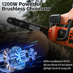 TEEANEES close-up of brushless motor area highlighting efficient power advantage