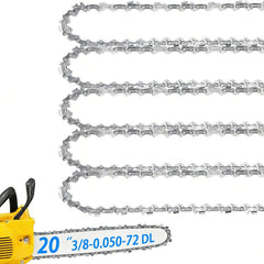 TEEANEES front view of 5-pack 20" chains showing packaging and specifications, easy replacement
