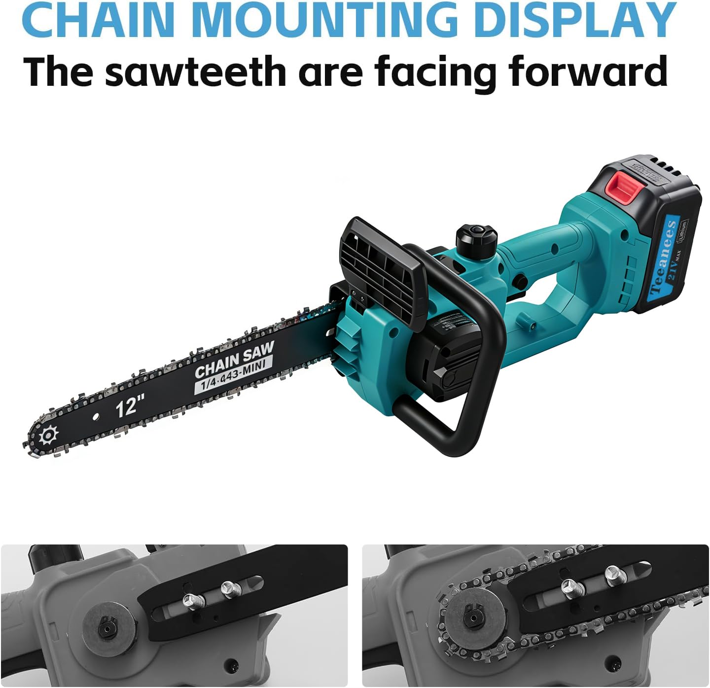 TEEANEES held in hand to show compact size and easy maneuverability