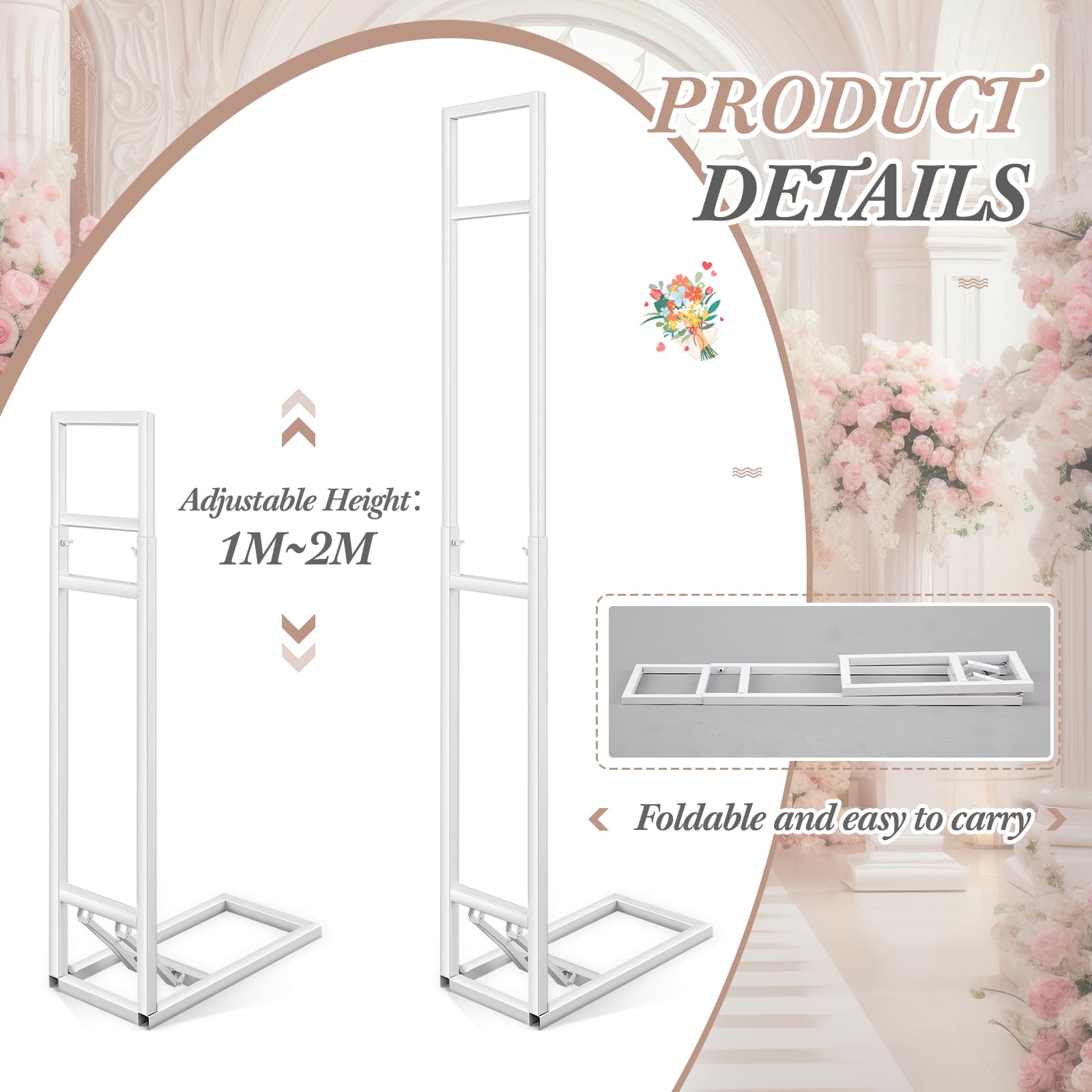 Teenyyou assembled stands at a garden wedding highlighting decorative potential