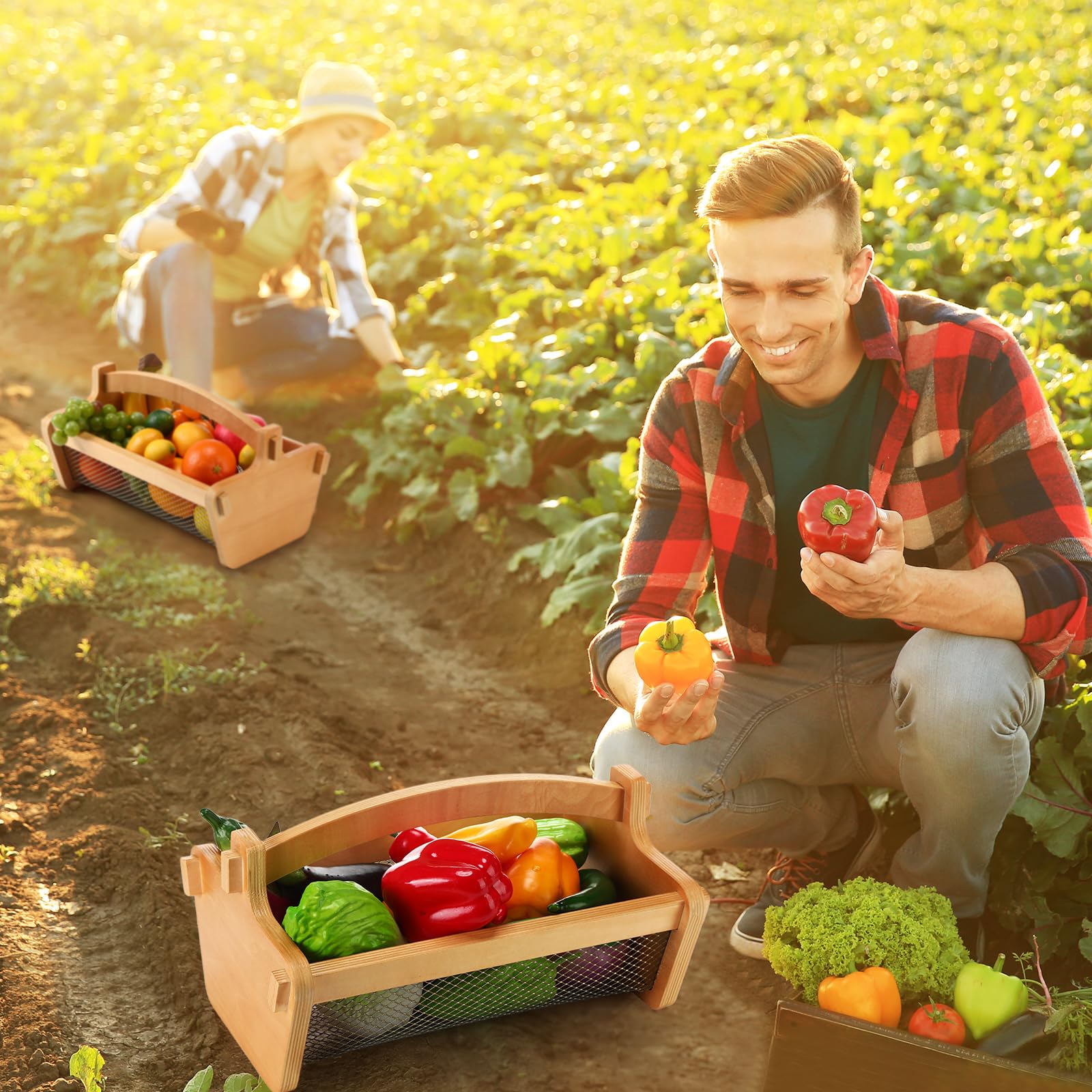 Teenyyou on farmhouse countertop holding fruit as stylish practical centerpiece