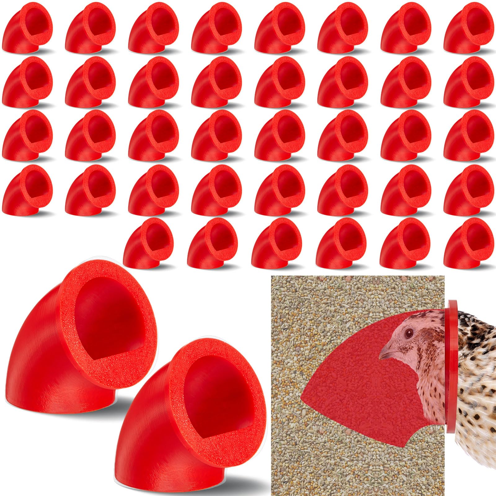 Teenyyou front view 20-pack feeders showing neat organized supply and easy replacement