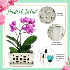 Teenyyou three gardening shovels arranged for repotting with precise soil placement benefit