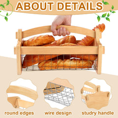 Teenyyou handle detail with smooth wood grain for comfortable carrying