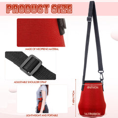 Teenyyou mister being carried by strap demonstrating portability benefit