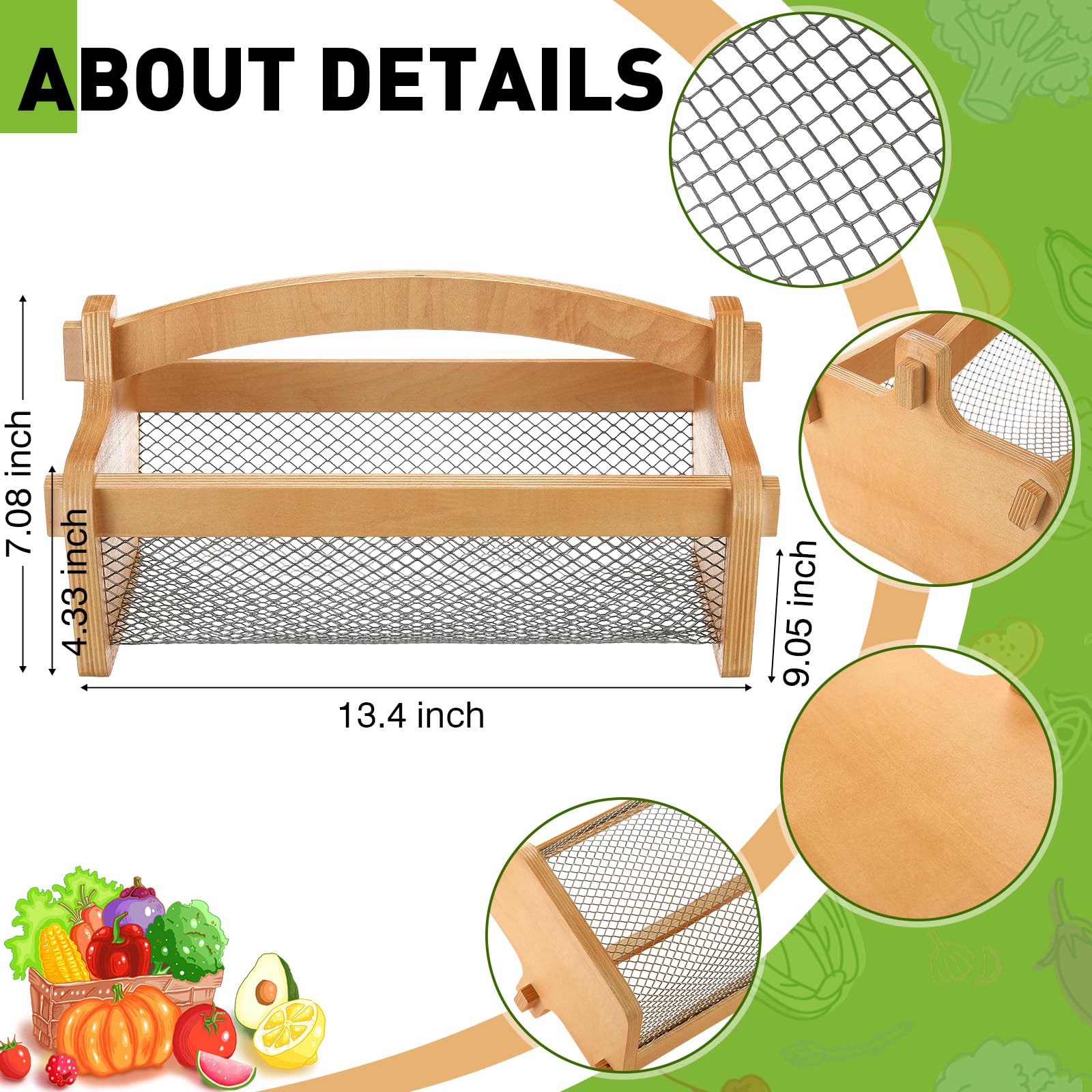 Teenyyou rustproof mesh bottom detail allowing dirt to fall through and airflow