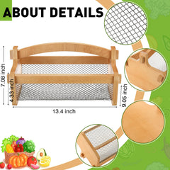 Teenyyou rustproof mesh bottom detail allowing dirt to fall through and airflow
