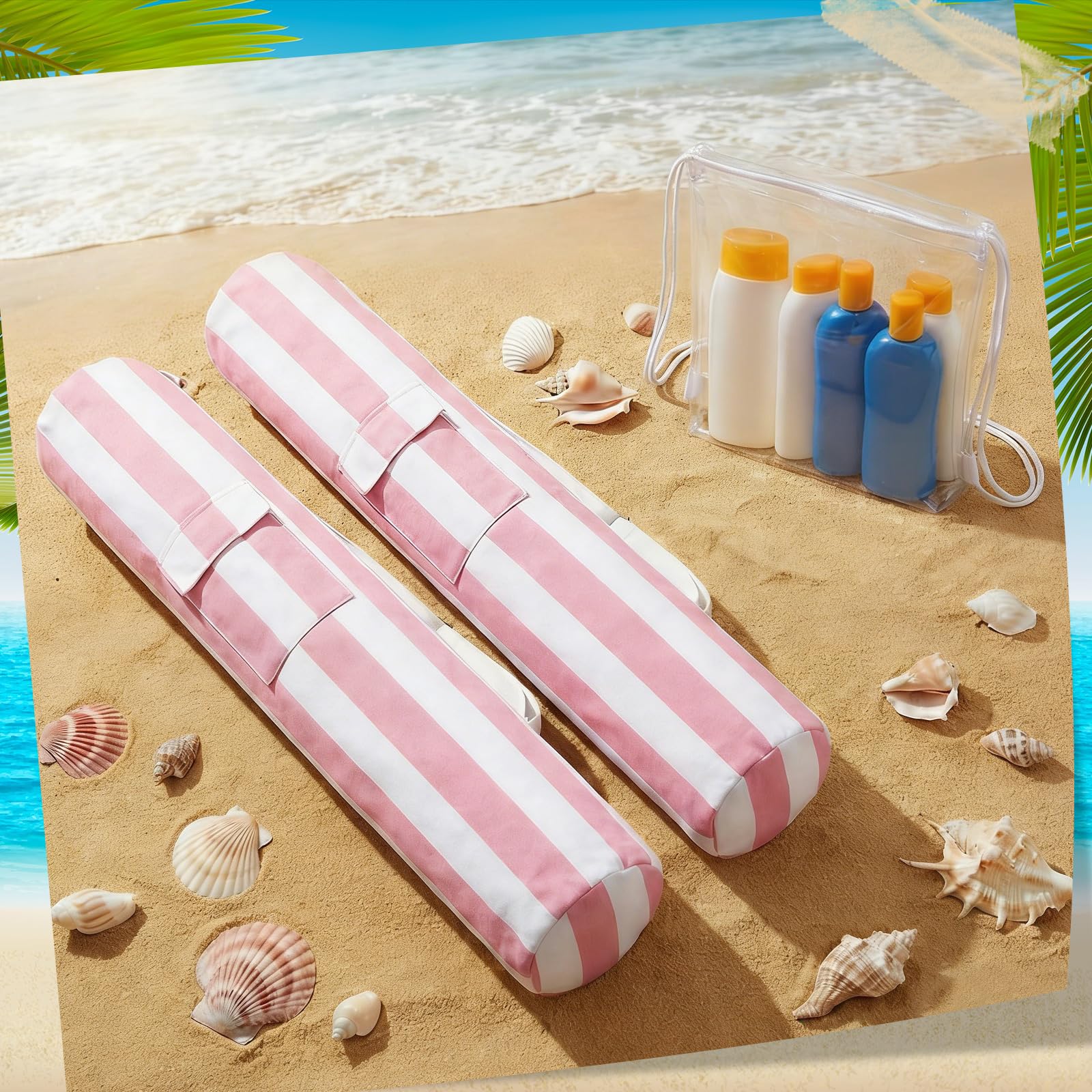 Teenyyou open bag holding two 7-foot umbrellas demonstrating large capacity