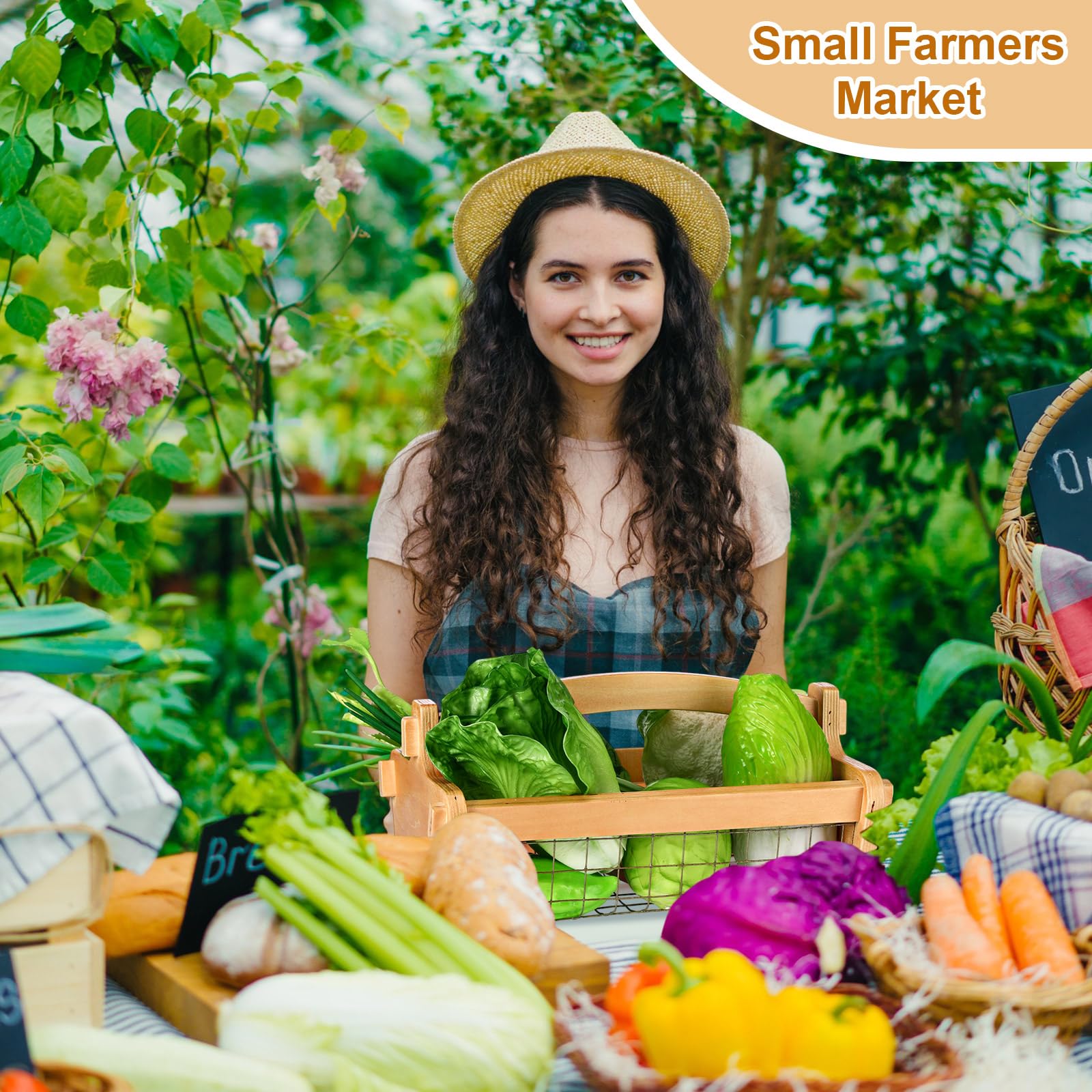 Teenyyou holding washed produce ready to bring inside with less mess