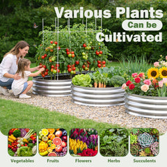 Tegarbed two-pack assembled in backyard demonstrating expanded planting capacity and curb appeal