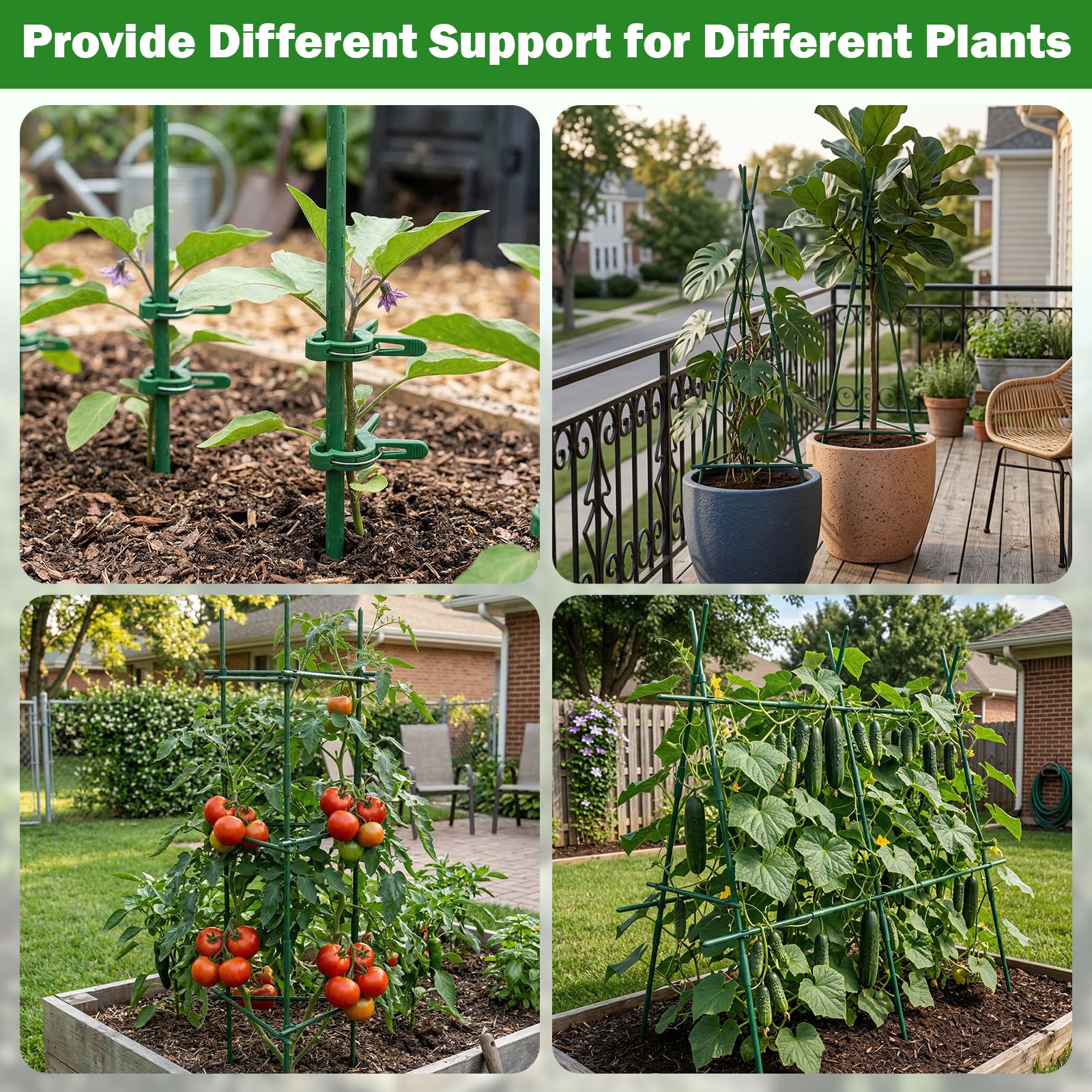 Tegarbed assembled trellis at full height offering better airflow