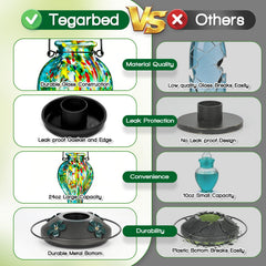 Tegarbed flower-shaped ports and perch with bird access comfort and stability