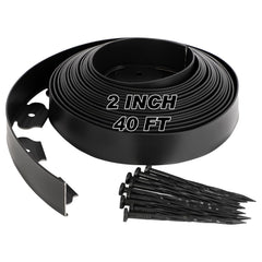 Tegarbed front packaging showing full 40ft roll and included spikes for easy installation