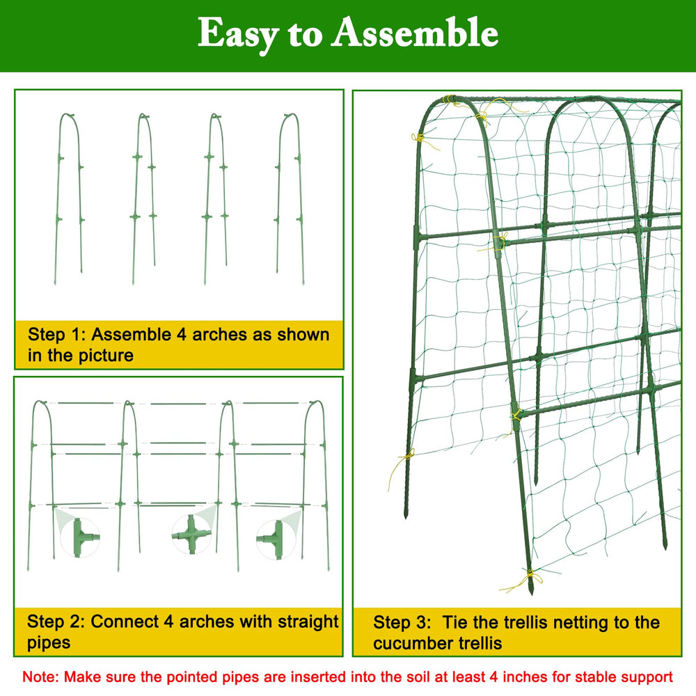 Tegarbed pointed legs inserted in soil illustrating secure, no-tool installation