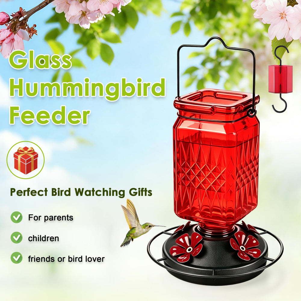 Tegarbed feeder held in hand for scale demonstrating compact 20oz size and portability