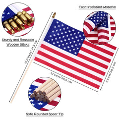 Tegeme close-up of polyester flag fabric, durable color retention