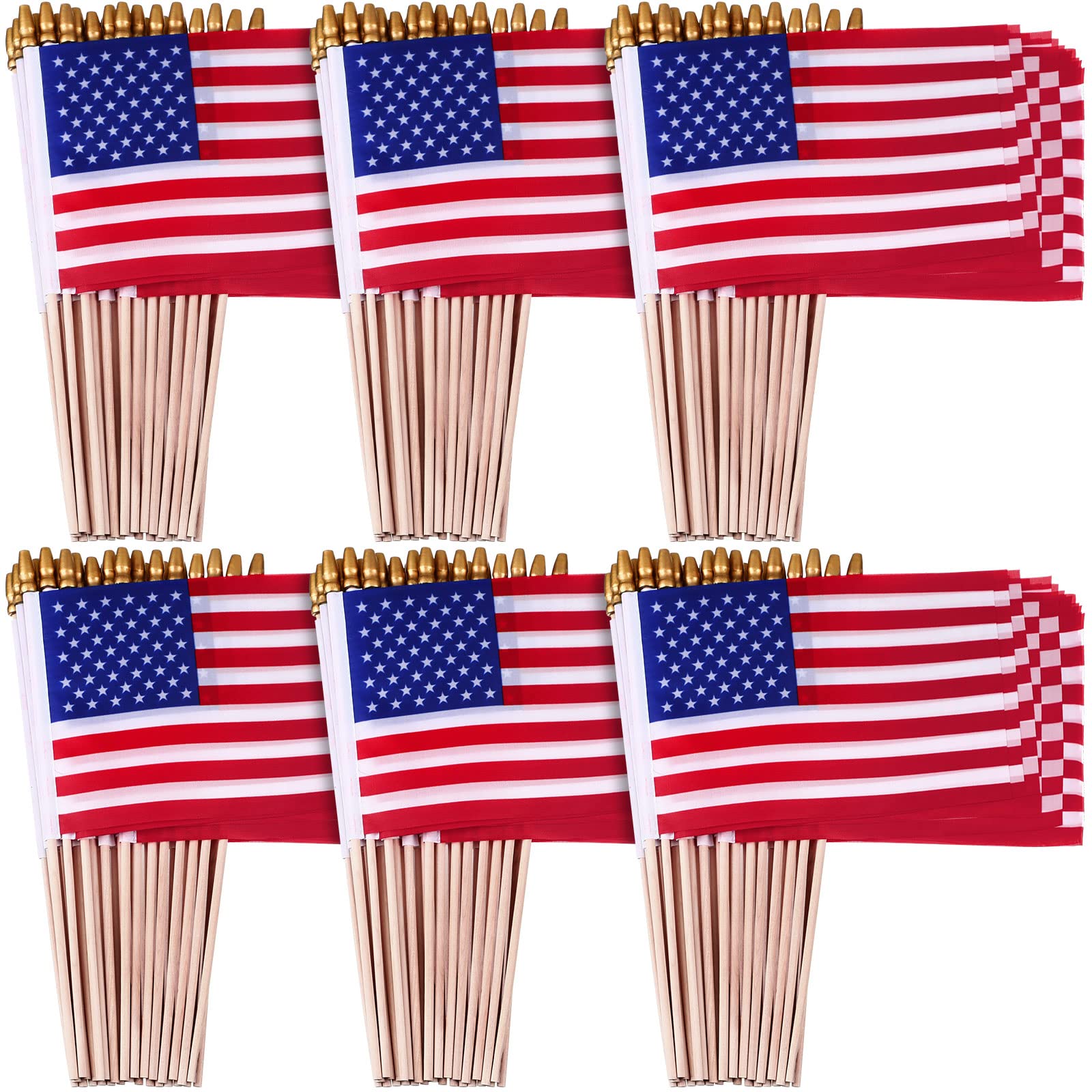 Tegeme front packaging showing 320 mini flags, ready for events