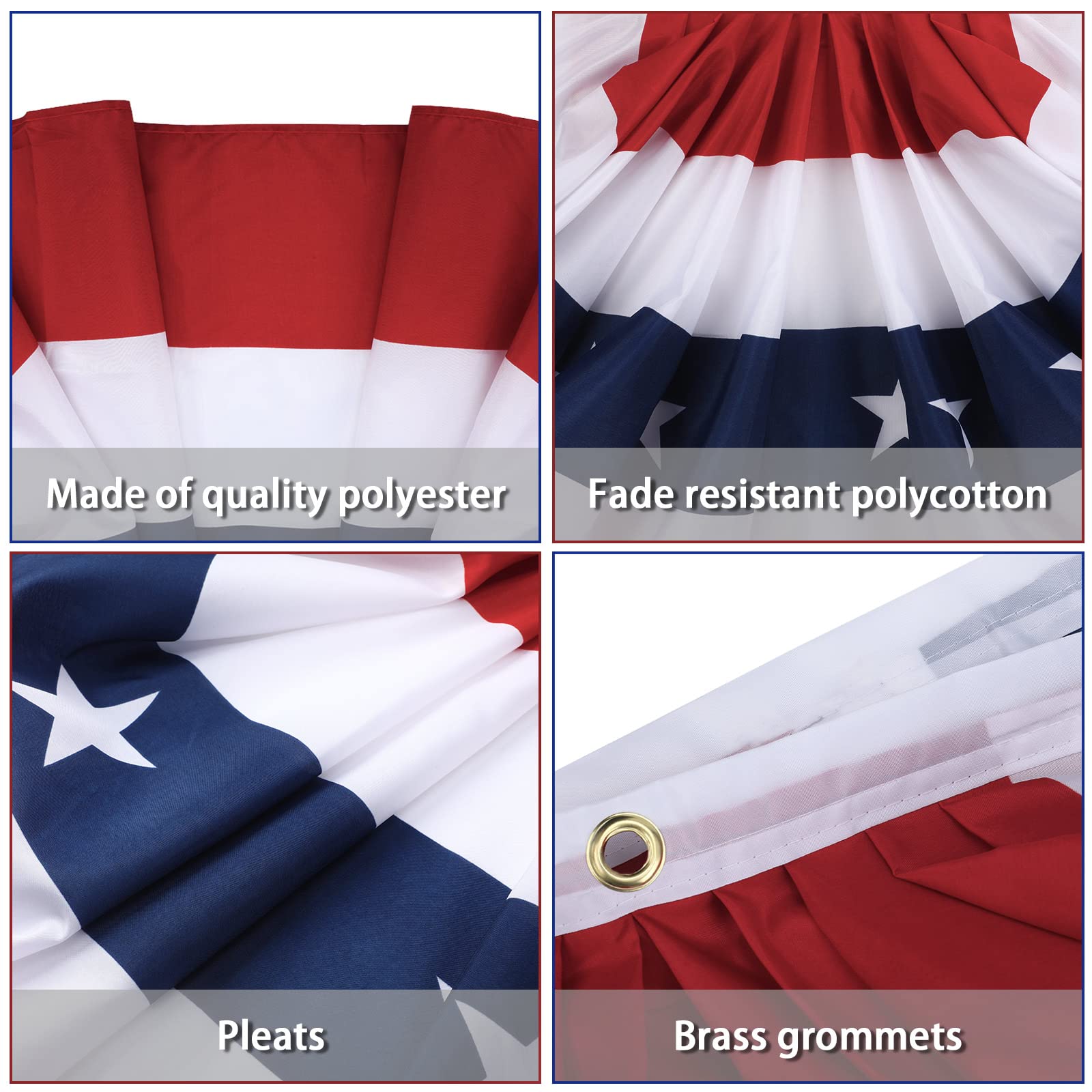 Tegeme grommet and reinforced header detail for secure weather-resistant hanging