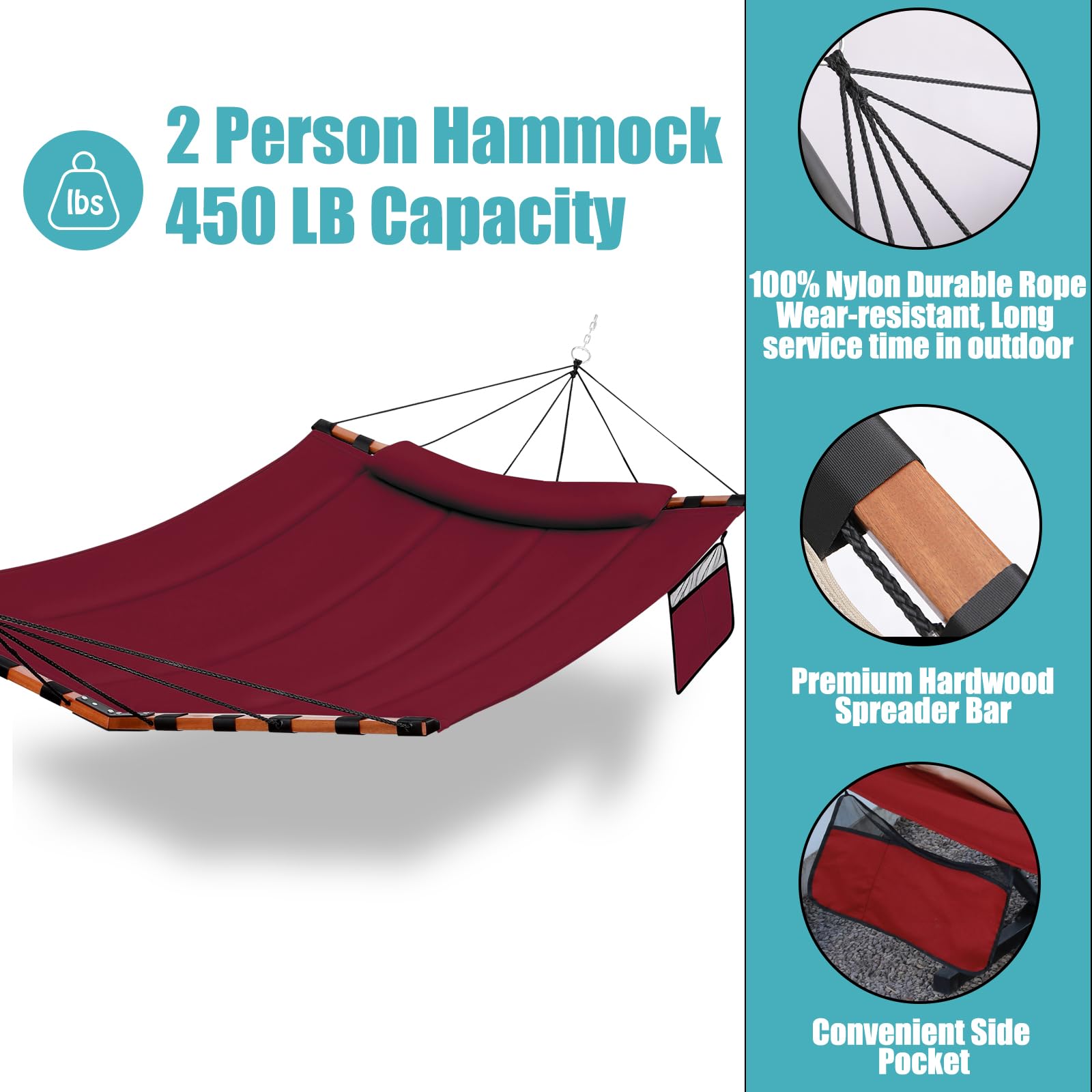 TEGERDEGER nylon rope and reinforced hardware detail demonstrating secure attachment