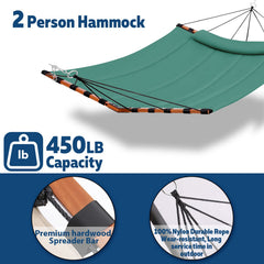 TEGERDEGER nylon rope and reinforced hardware close-up showing durability and secure hanging benefit